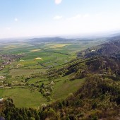 Srebrna Góra widok w strone Paczkowa i Złotego Stoku