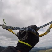 Andrzejówka - Paragliding Fly, Zimno w ręce, szczególnie w takich cienkich rękawiczkach.